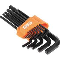 L-Style Ball-End Hex Key Wrench Set, 12 Pcs., Imperial Cam Industrial