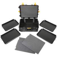Heavy-Duty Portable Rolling Tool Case, 18-3/5" W x 24-3/5" D x 11-1/2" H, Black Cam Industrial