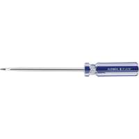 Tournevis &agrave; fente bleu transparent avec bandes, Tige de 5/16", Ronde, Prise en Plastique Cam Industrial