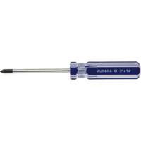 Tournevis Philips bleu transparent avec bandes, #1, Prise Plastique Cam Industrial