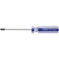 Blue Transparent Striped Philips Screwdriver, #2, Plastic Handle Cam Industrial