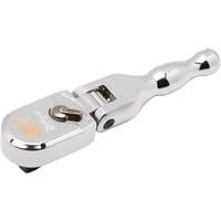 120XP Full Polish Chrome Stubby Flex Head Teardrop Ratchet Cam Industrial
