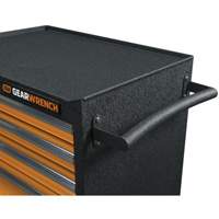 GSX Series Rolling Tool Cabinet, 6 Drawers, 36" W x 18-1/5" D x 37-2/5" H, Black/Orange Cam Industrial