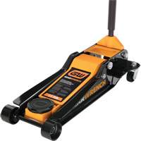 Low Profile Floor Jack, 3.5 Ton(s) Capacity, 3-3/4" Lowered, 21-3/4" Raised, Manual Hydraulic Cam Industrial