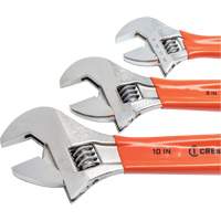 Cushion Grip Wrench Set, Adjustable, 3 Pieces Cam Industrial