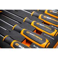 Jeu de tournevis bimat&eacute;riau Torx dans un plateau de rangement en mousse, 10 mcx Cam Industrial