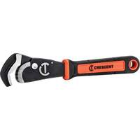 Cl&eacute; bimat&eacute;riau auto-ajustable pour tuyau, Cap des m&acirc;choires 1-1/2", Longueur 12", Fini Oxyde noir, Prise Coussin&eacute;e Cam Industrial