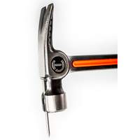 Milled-Face Framing Hammer, 28 oz., Solid Steel Handle, 16" L Cam Industrial