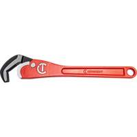 Self-Adjusting Steel Pipe Wrench, 2-1/2" Jaw Capacity, 16" Long, Powder Coated Finish, Non-Ergonomic Handle Cam Industrial