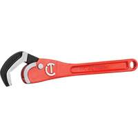 Self-Adjusting Steel Pipe Wrench, 2-1/2" Jaw Capacity, 16" Long, Powder Coated Finish, Non-Ergonomic Handle Cam Industrial