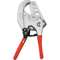 Ratcheting PVC Pipe Cutter with Dipped Grips, 1/4"- 2-3/8" Capacity Cam Industrial