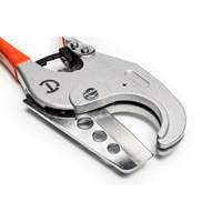 Ratcheting PVC Pipe Cutter with Dipped Grips, 1/4"- 2-3/8" Capacity Cam Industrial