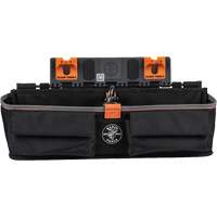 Module pour grande poche avec crochet en S Bucket Work Centre, Nylon, 3 pochettes, Noir/Orange Cam Industrial