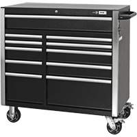 HDCC-4115 HD Series Toolbox Combo, 21-1/2" D x 44-1/5" W x 63-3/10" H, Black Cam Industrial