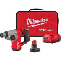 M12 FUEL 5/8” SDS Plus Rotary Hammer Kit, 12 V, 5/8", 1214 RPM Cam Industrial