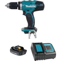LXT Compact Drill-Driver Kit, Lithium-Ion, 18 V, 1/2"/1-7/16" Chuck, 420 in-lbs Torque Cam Industrial