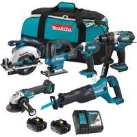 LXT 6-Tool Combo Kit, Lithium-Ion, 18 V Cam Industrial
