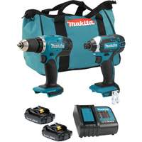 LXT 2 Tool Combo Kit, Lithium-Ion, 18 V Cam Industrial