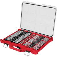 Metric/SAE Ratchet & Socket Set with PACKOUT Low-Profile Organizer, 98 Pcs, 3/8" Drive Size Cam Industrial