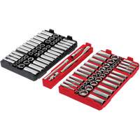 Metric/SAE Ratchet & Socket Set with PACKOUT Low-Profile Organizer, 98 Pcs, 3/8" Drive Size Cam Industrial