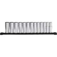 12-Point Deep Well Metric Socket Set, 13 Pcs, 1/2" Drive Size, Deep Cam Industrial