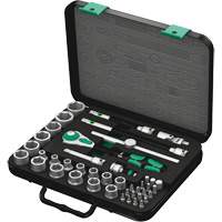 8100 SB 2 Zyklop Speed Ratchet Set, 43 Pcs, 3/8" Drive Size Cam Industrial