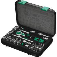 8100 SA 2 Zyklop Speed Ratchet Set, 42 Pcs, 3/8" Drive Size Cam Industrial
