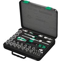 8100 SC 2 Zyklop Speed Ratchet Set, 37 Pcs, 3/8" Drive Size Cam Industrial