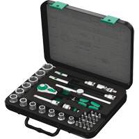 8100 SB 4 Zyklop Speed Ratchet Set, 38 Pcs, 3/8" Drive Size Cam Industrial