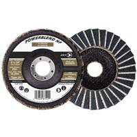 POWERBLEND NF Flap Disc, 5" x 7/8", Type 29, Z60 Grit, Zirconia Alumina Cam Industrial