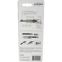 Couteau professionnel de 18 mm avec verrouillage &agrave; cliquet, Acier inoxydable, Robuste, Prise en Plastique Cam Industrial