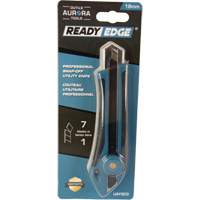Couteau professionnel de 18 mm, Acier inoxydable, Robuste, Prise en Caoutchouc Cam Industrial