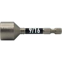 Impactech&reg; Nut Driver, 9/16" Tip, 1/4" Drive, 2-9/16" L, Magnetic Cam Industrial