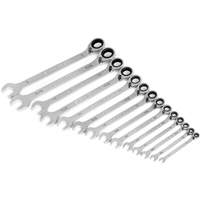 90-Tooth 12 Point SAE Reversible Ratcheting Wrench Set, Ratcheting Combination, 14 Pieces, Imperial Cam Industrial