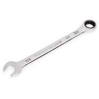 90-Tooth Ratcheting Combination Wrench, 12 Point, 7/8", Chrome Finish Cam Industrial