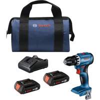 Trousse perceuse-visseuse compacte sans balais, Lithium-ion, 18 V, Mandrin 1/2", Couple 400 lb-po Cam Industrial