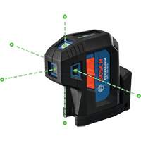 Green-Beam Five-Point Self-Leveling Alignment Laser Cam Industrial