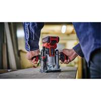 Professional Cordless Compact Router with Fixed Base & Plunge Base (Tool Only) Cam Industrial