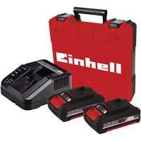 Professional Cordless Hammer Drill/Driver Kit, 1/2" Chuck, 18 V Cam Industrial