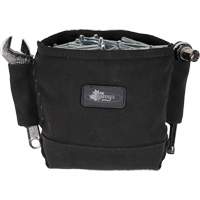 Phantom Collection Nut & Bolt Bag with 2 Sleeves, Canvas, 3 Pockets, Black Cam Industrial