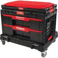 Socle roulant Arx avec jeu de roulettes pivotantes 3 mcx, 23-1/10" x 15" x 13-2/5', Noir Cam Industrial