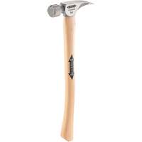 Marteau &agrave; face en titane frais&eacute;e avec manche incurv&eacute; en noyer, 14 oz, Prise en Bois, 18" lo Cam Industrial