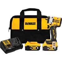 ATOMIC MAX* Cordless Impact Wrench With Hog Ring Anvil Kit, 20 V, 3/8" Socket Cam Industrial