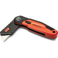 Couteau utilitaire pliant, 1" lame, lame en Acier, poign&eacute;e en Aluminium Cam Industrial