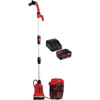 Pompe &agrave; eau propre pour baril de pluie sans fil avec batterie 4 Ah et ensemble de d&eacute;part de chargeur, 18 V, 792,5 gal./min Cam Industrial