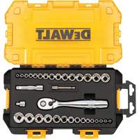 1/4" & 3/8" Drive Socket Set, 34 Pcs Cam Industrial