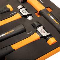 Mixed Hammer Set in Foam Storage Tray, 5 Pieces Cam Industrial