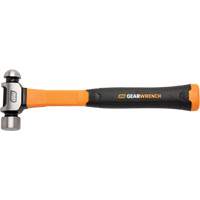Ball Pein Hammer, 16 oz. Head Weight, Plain/Polished Face, Fibreglass Handle Cam Industrial