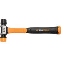 Soft Face Hammer, 16 oz. Head Weight, Plain Face, Solid Steel Handle, 12-1/4" L Cam Industrial