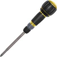 Tournevis &agrave; cliquet Fastbit Tru-Grip, embouts Phillips et &agrave; fente, 8-1/2" lo, Prise Plastique/Coussin&eacute;e Cam Industrial